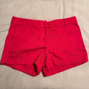 J Crew Factory - 3.5" classic chino shorts - Pink/Red -  Women's 8